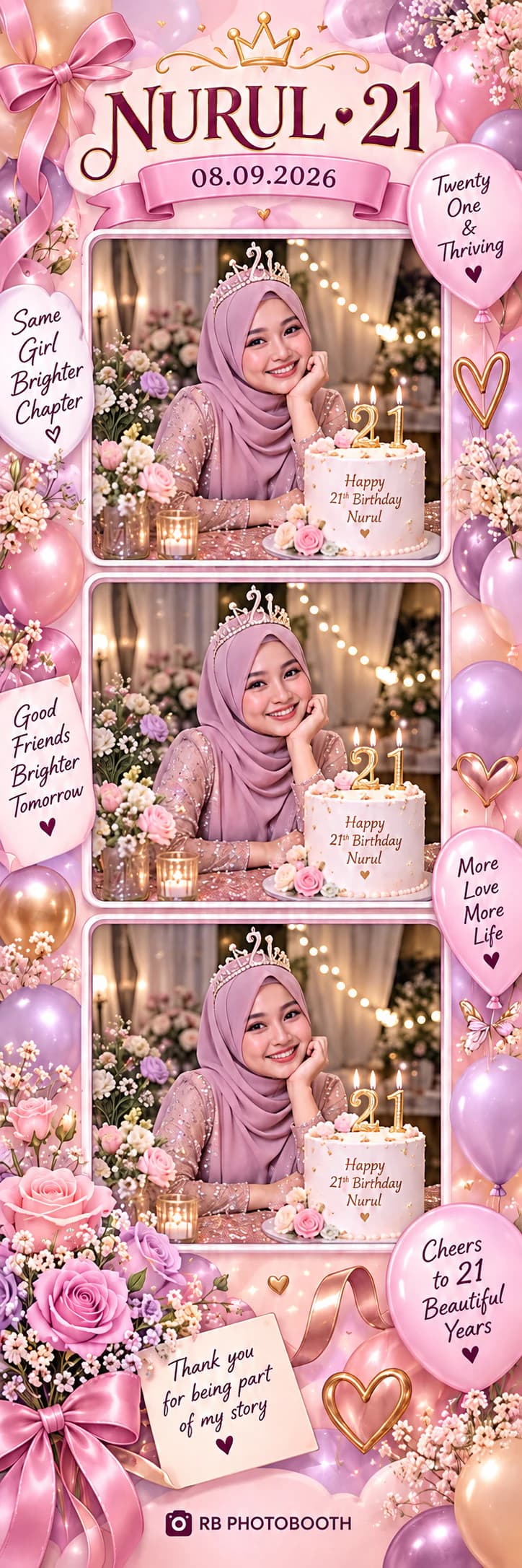Photostrip siap Pastel Twenty One untuk Nurul • 21